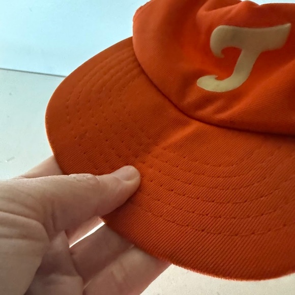 Vintage 70s 80s New Era Tennessee Vols TN Volunteers Orange White Baseball Hat - Picture 11 of 11